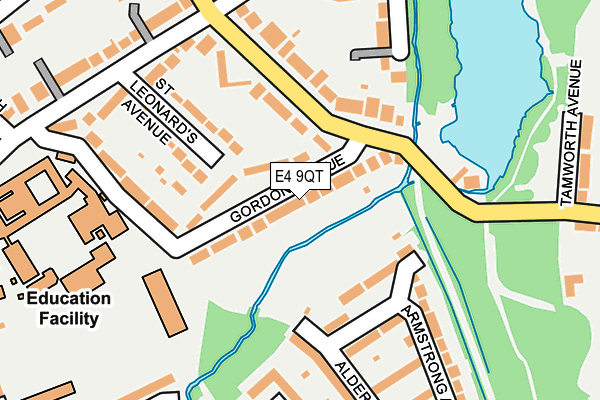 E4 9QT map - OS OpenMap – Local (Ordnance Survey)