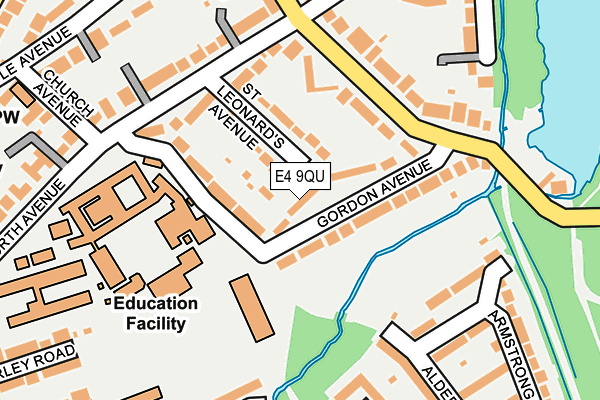 E4 9QU map - OS OpenMap – Local (Ordnance Survey)