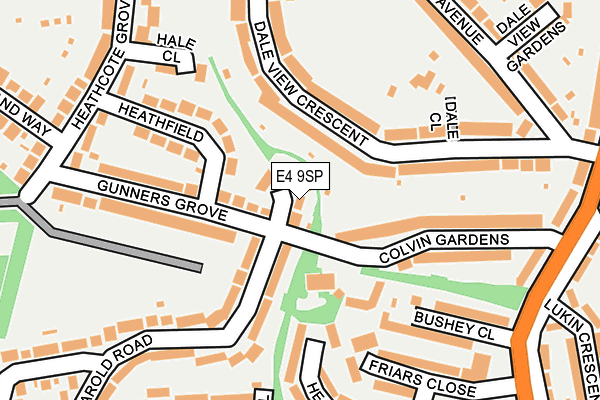 E4 9SP map - OS OpenMap – Local (Ordnance Survey)