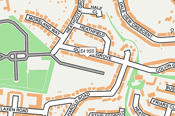 E4 9SS map - OS OpenMap – Local (Ordnance Survey)