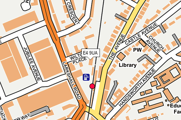 E4 9UA map - OS OpenMap – Local (Ordnance Survey)