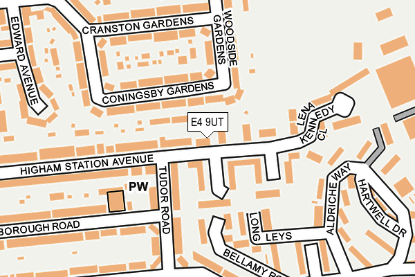 E4 9UT map - OS OpenMap – Local (Ordnance Survey)