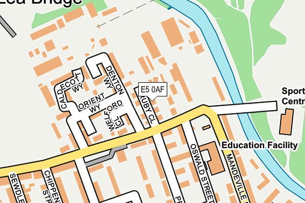 E5 0AF map - OS OpenMap – Local (Ordnance Survey)