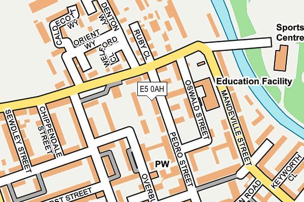E5 0AH map - OS OpenMap – Local (Ordnance Survey)
