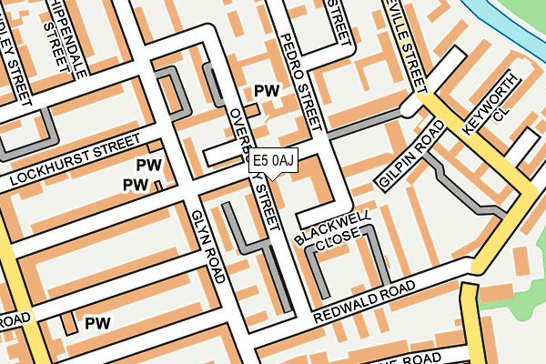 E5 0AJ map - OS OpenMap – Local (Ordnance Survey)