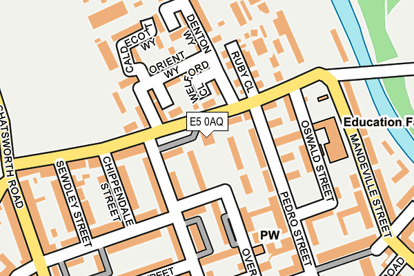 E5 0AQ map - OS OpenMap – Local (Ordnance Survey)