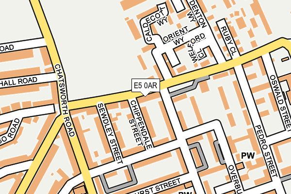 E5 0AR map - OS OpenMap – Local (Ordnance Survey)