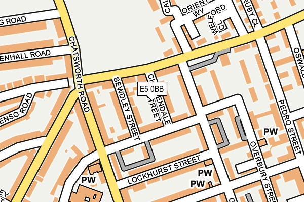 E5 0BB map - OS OpenMap – Local (Ordnance Survey)
