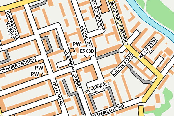 E5 0BD map - OS OpenMap – Local (Ordnance Survey)