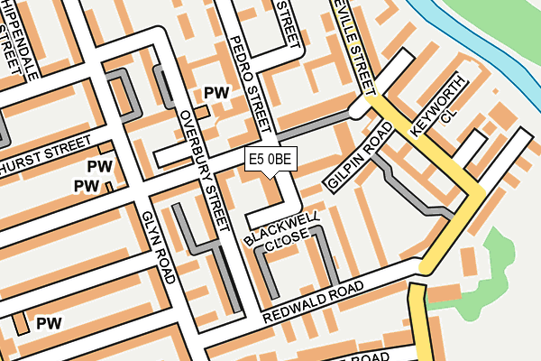 E5 0BE map - OS OpenMap – Local (Ordnance Survey)