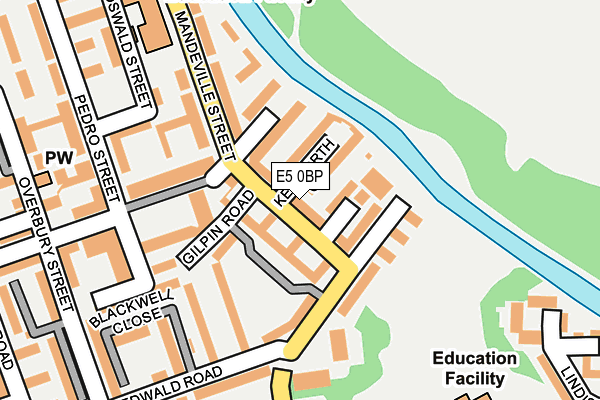 E5 0BP map - OS OpenMap – Local (Ordnance Survey)