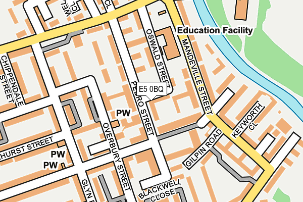 E5 0BQ map - OS OpenMap – Local (Ordnance Survey)