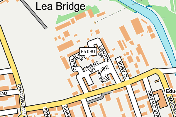 E5 0BU map - OS OpenMap – Local (Ordnance Survey)