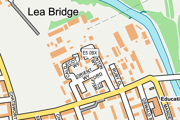 E5 0BX map - OS OpenMap – Local (Ordnance Survey)