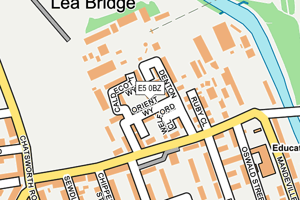 E5 0BZ map - OS OpenMap – Local (Ordnance Survey)