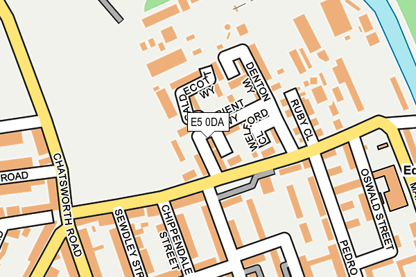 E5 0DA map - OS OpenMap – Local (Ordnance Survey)