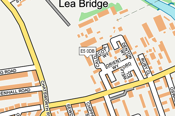 E5 0DB map - OS OpenMap – Local (Ordnance Survey)