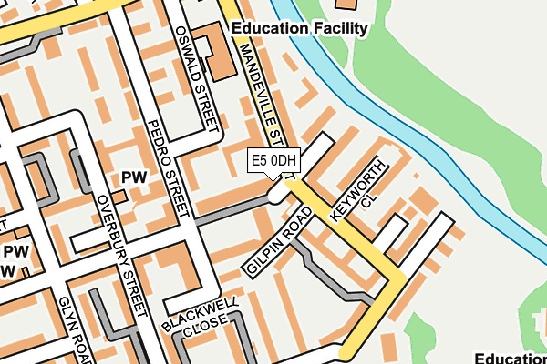 E5 0DH map - OS OpenMap – Local (Ordnance Survey)