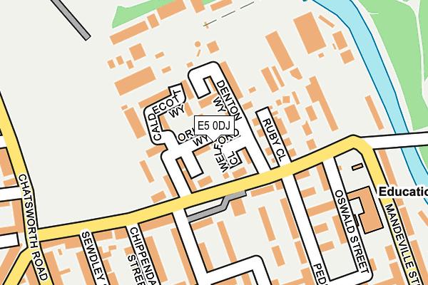 E5 0DJ map - OS OpenMap – Local (Ordnance Survey)