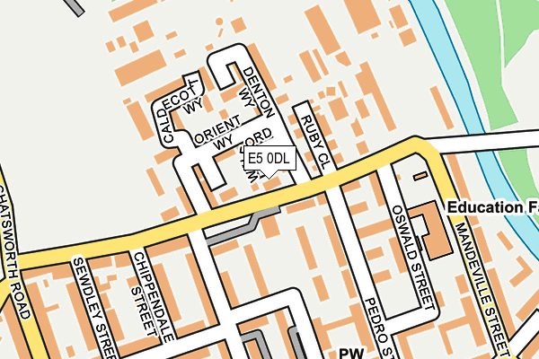 E5 0DL map - OS OpenMap – Local (Ordnance Survey)