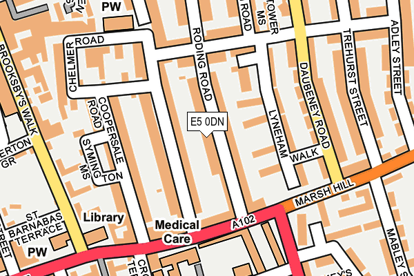 E5 0DN map - OS OpenMap – Local (Ordnance Survey)