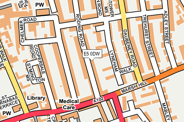 E5 0DW map - OS OpenMap – Local (Ordnance Survey)