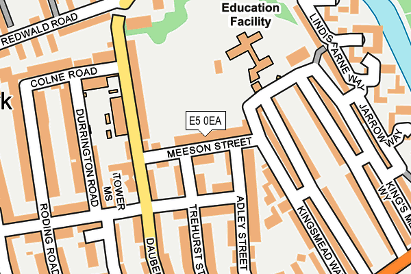 E5 0EA map - OS OpenMap – Local (Ordnance Survey)