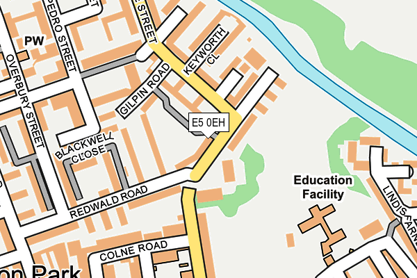 E5 0EH map - OS OpenMap – Local (Ordnance Survey)