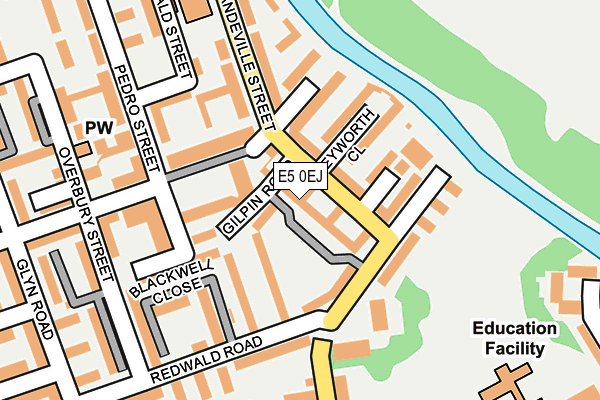 E5 0EJ map - OS OpenMap – Local (Ordnance Survey)