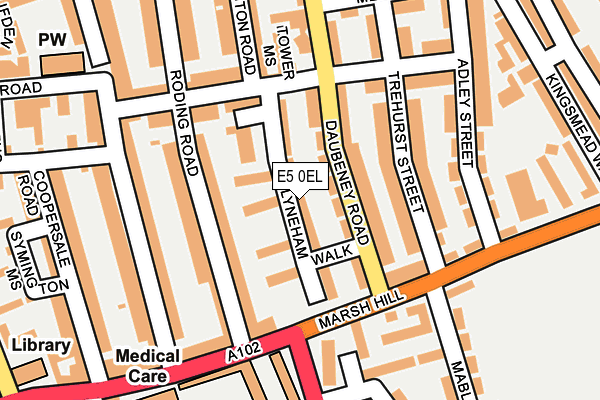 E5 0EL map - OS OpenMap – Local (Ordnance Survey)