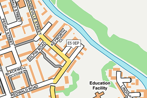 E5 0EP map - OS OpenMap – Local (Ordnance Survey)