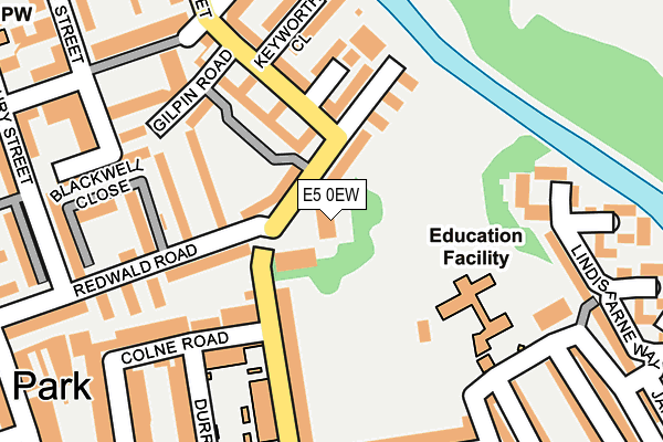 E5 0EW map - OS OpenMap – Local (Ordnance Survey)