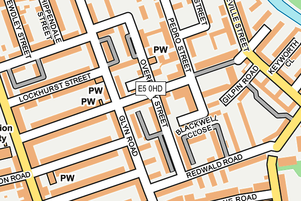 E5 0HD map - OS OpenMap – Local (Ordnance Survey)