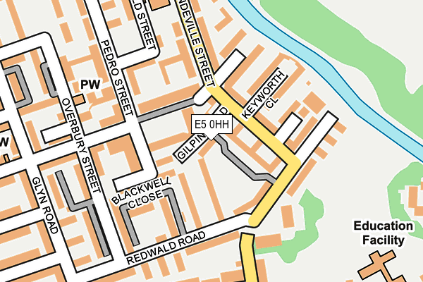 E5 0HH map - OS OpenMap – Local (Ordnance Survey)