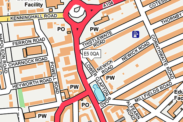 E5 0QA map - OS OpenMap – Local (Ordnance Survey)