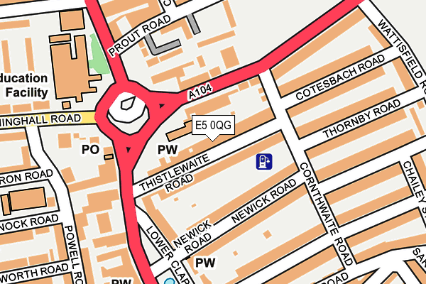 E5 0QG map - OS OpenMap – Local (Ordnance Survey)