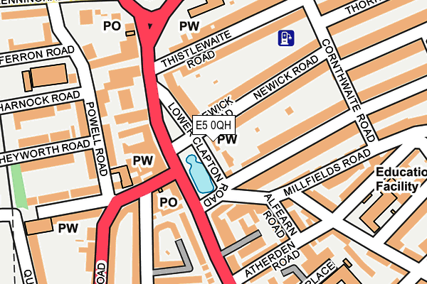 E5 0QH map - OS OpenMap – Local (Ordnance Survey)