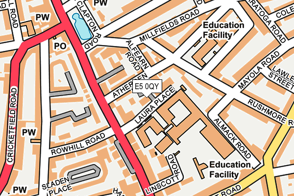 E5 0QY map - OS OpenMap – Local (Ordnance Survey)