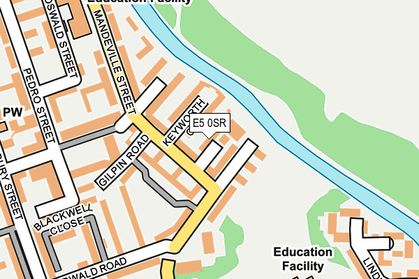 E5 0SR map - OS OpenMap – Local (Ordnance Survey)