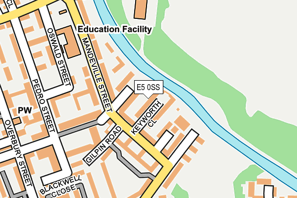 E5 0SS map - OS OpenMap – Local (Ordnance Survey)