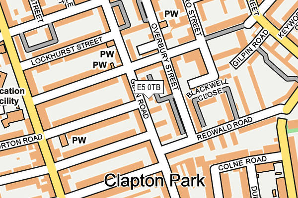 E5 0TB map - OS OpenMap – Local (Ordnance Survey)