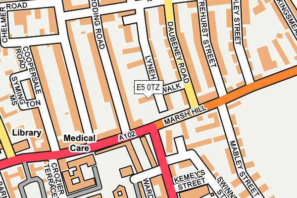 E5 0TZ map - OS OpenMap – Local (Ordnance Survey)