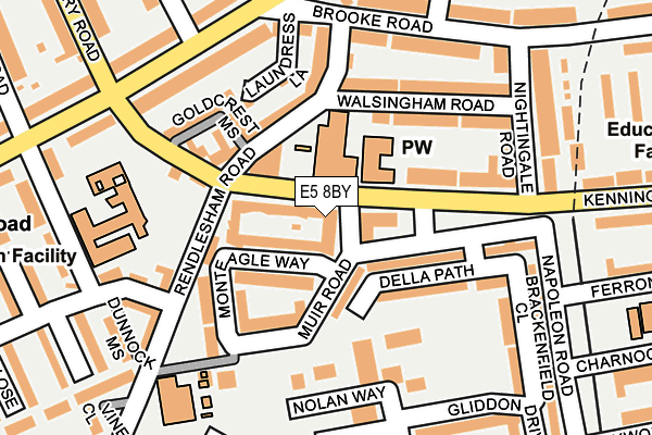 E5 8BY map - OS OpenMap – Local (Ordnance Survey)