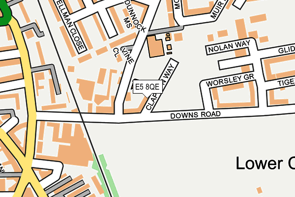 E5 8QE map - OS OpenMap – Local (Ordnance Survey)