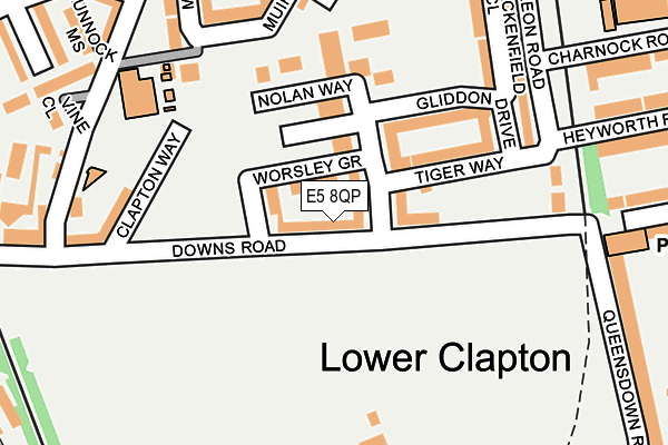 E5 8QP map - OS OpenMap – Local (Ordnance Survey)