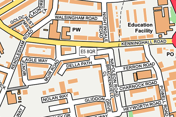 E5 8QR map - OS OpenMap – Local (Ordnance Survey)