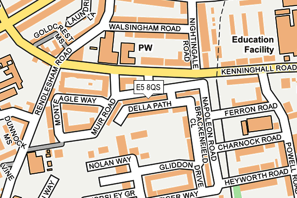 E5 8QS map - OS OpenMap – Local (Ordnance Survey)