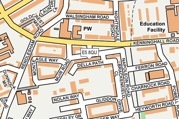 E5 8QU map - OS OpenMap – Local (Ordnance Survey)