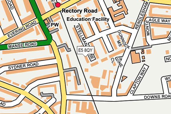 E5 8QY map - OS OpenMap – Local (Ordnance Survey)