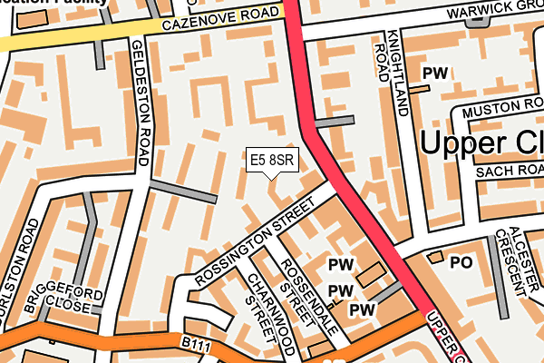 E5 8SR map - OS OpenMap – Local (Ordnance Survey)